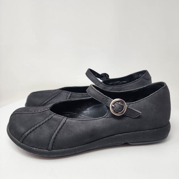 Dansko Giselle Mary Jane Women EU41/US10.5-11 Black Nubuck Leather Comfort Shoes - Picture 6 of 13